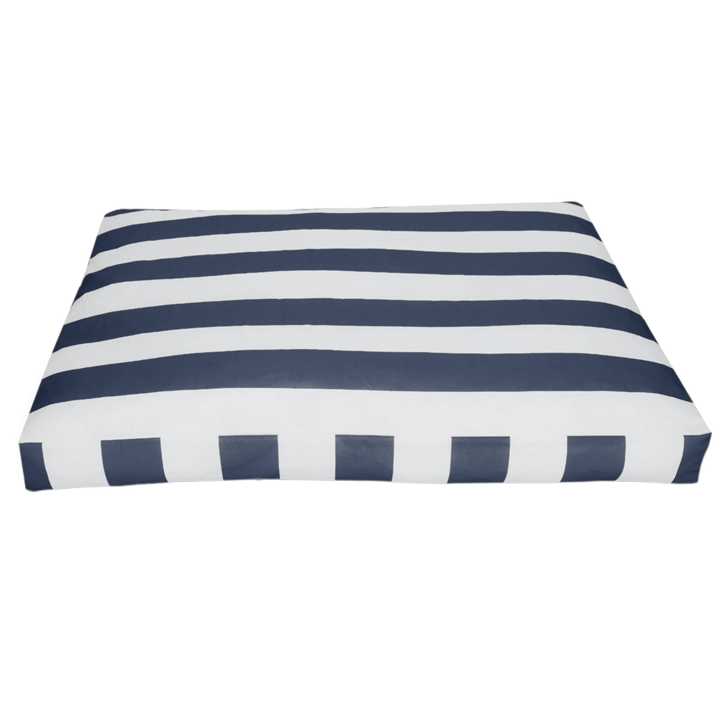 Navy Blue and White Stripes