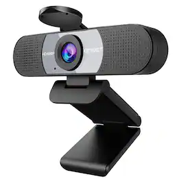 EMEET - C960 1080P Webcam, 2 Mics, 90° FOV, Computer Camera Gray