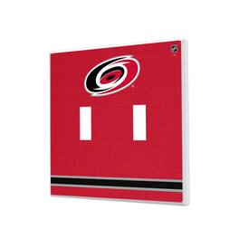 Keyscaper - Carolina Hurricanes Double Toggle Lightswitch Plate - Multicolor