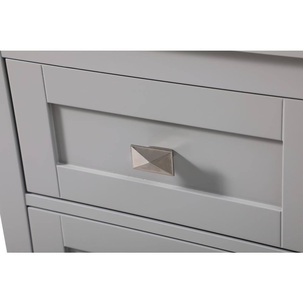 Alt View 10. Elegant Kitchen and Bath - 18 Inch Wide Bathroom Storage Freedstanding Cabinet In Grey - Grey.