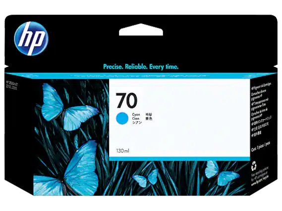 hp Precise. Reliable. Every time.
HP 70 Cyan
130 ml