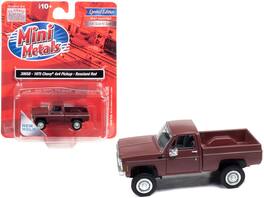 1975 Chevrolet 4x4 Pickup Truck Roseland 1/87 (HO) Scale Model Car by Classic Metal Works - Red