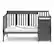 Alt View 13. Storkcraft - Portofino 5-in-1 Convertible Crib and Changer - Gray.