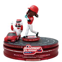 Elly De La Cruz Cincinnati Reds 2025 MLB Speedway Classic Racetrack Dual Spinner Bobblehead