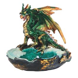 FC Design - 3"H Dragon Tray Figurine Statue Computer Desk Tabletop Medieval Gaming Home Decor Gift - Multi-Color