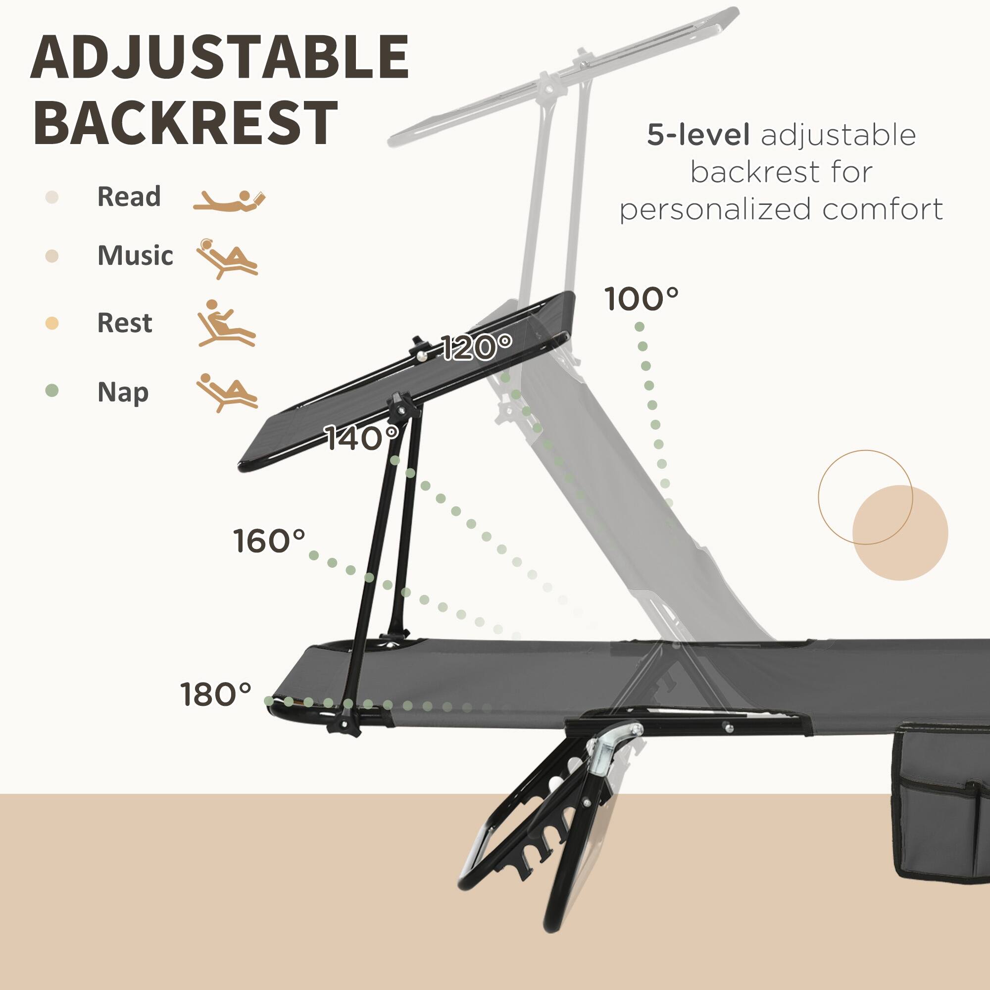 ADJUSTABLE BACKREST

- Read
- Music
- Rest
- Nap

5-level adjustable backrest for personalized comfort

100°
120°
140°
160°
180°