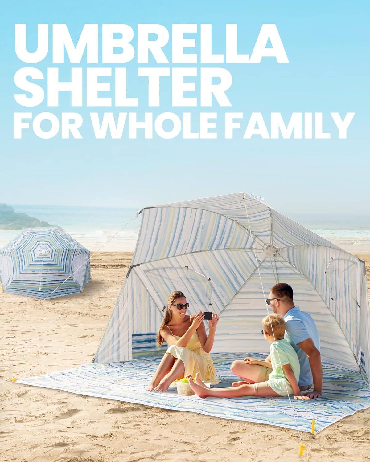UMBRELLA SHELTER FOR WHOLE FAMILY