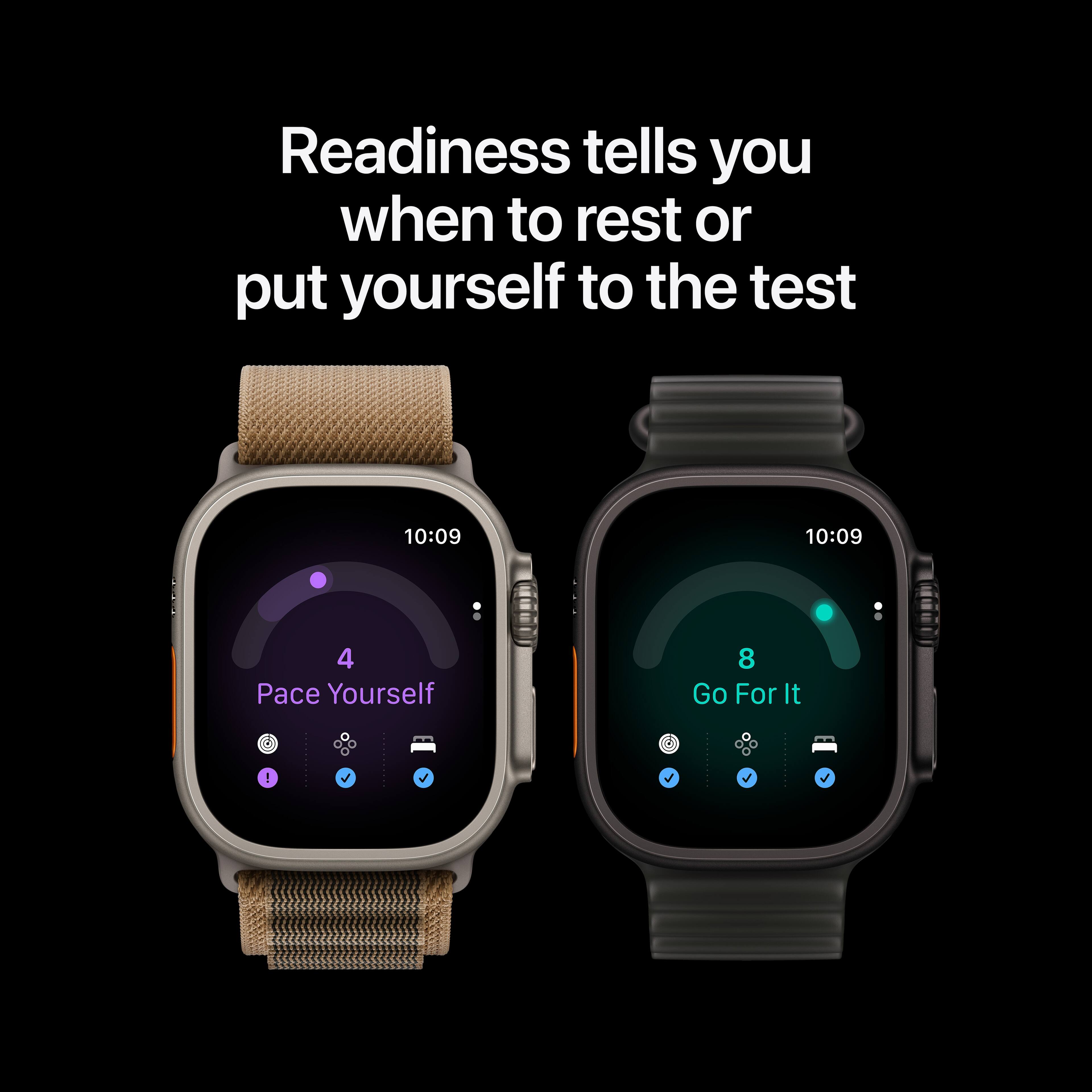 Readiness tells you when to rest or put yourself to the test

10:09
10:09

4 Pace Yourself
8 Go For It
