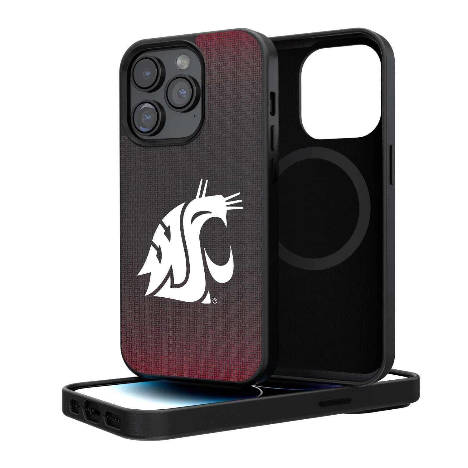 Keyscaper - NCAA - Washington State Cougars Linen Logo iPhone Magnetic Bump Case - 15 - Black price history on PriceWatchPro
