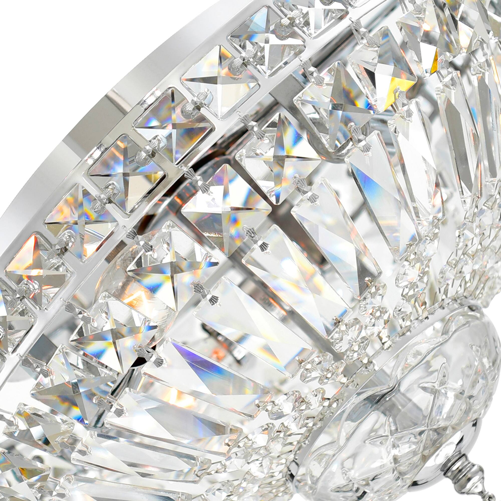 Left. CWI Lighting - Stefania 3 Light Bowl Flush Mount With Chrome Finish - Chrome.