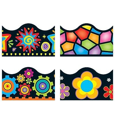 Alt View 4. Trend Enterprises - Trend Terrific Trimmers, Brights on 48/Pack - Black.