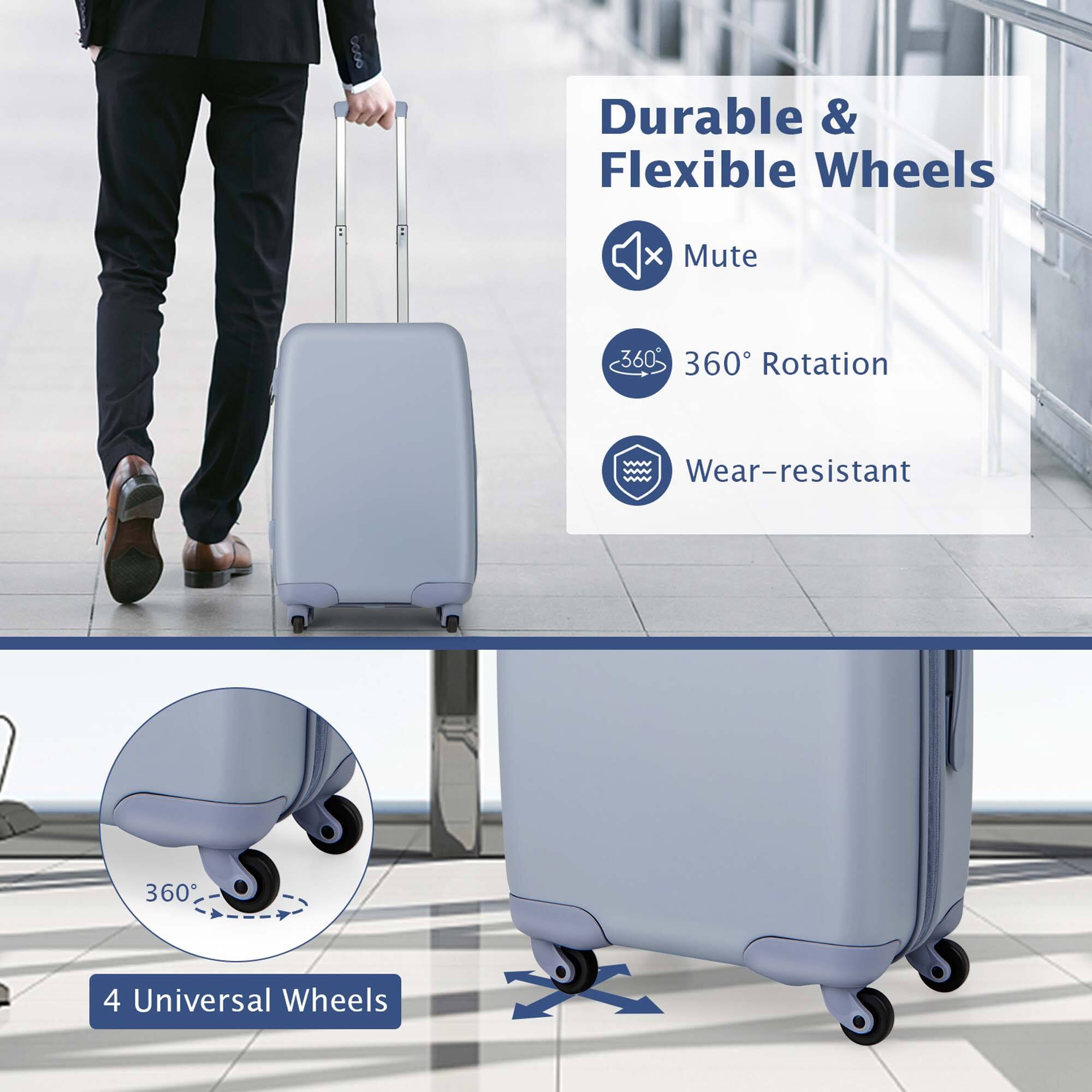 Durable & Flexible Wheels: Mute 360 Rotation Wear-resistant 360 4 Universal Wheels