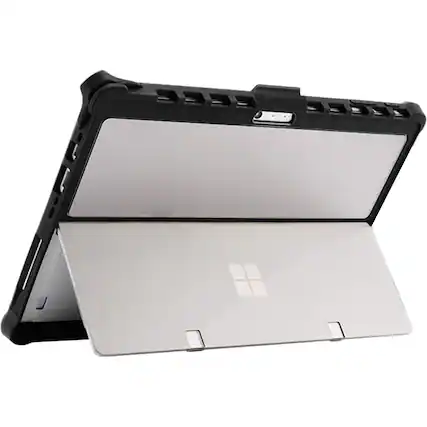 Angle. SaharaCase - DEFENCE Series Case for Microsoft Surface Pro 8 - Black/Clear.
