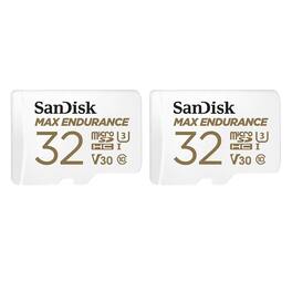 SANDISK - MAX ENDURANCE UHS-I U3 microSD Memory Card with SD Adapter