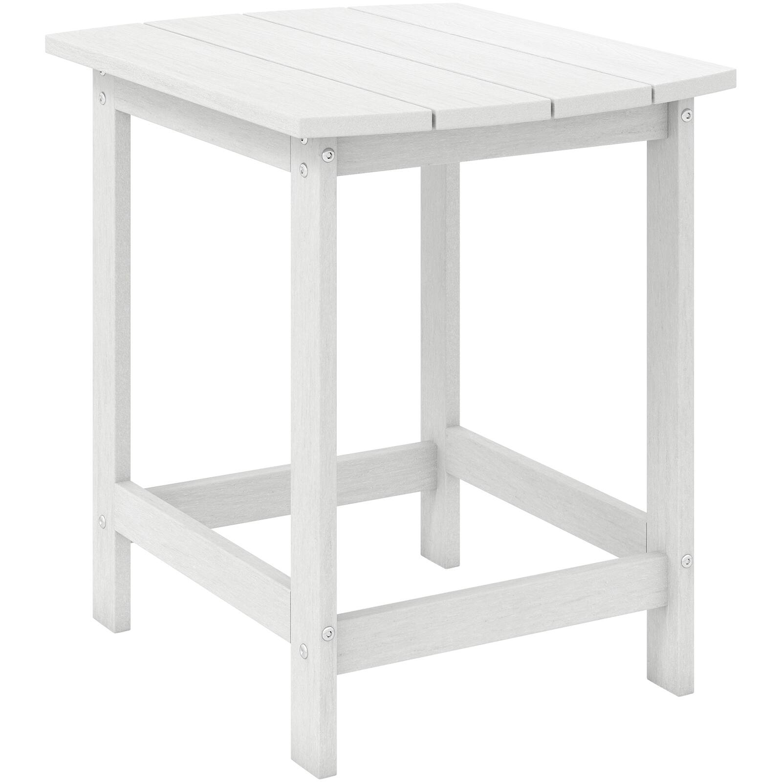 Alt View 9. Gymax - Gymax 2PCS 18'' Patio Adirondack Side Table Weather Resistant HDPE for Garden White - White.