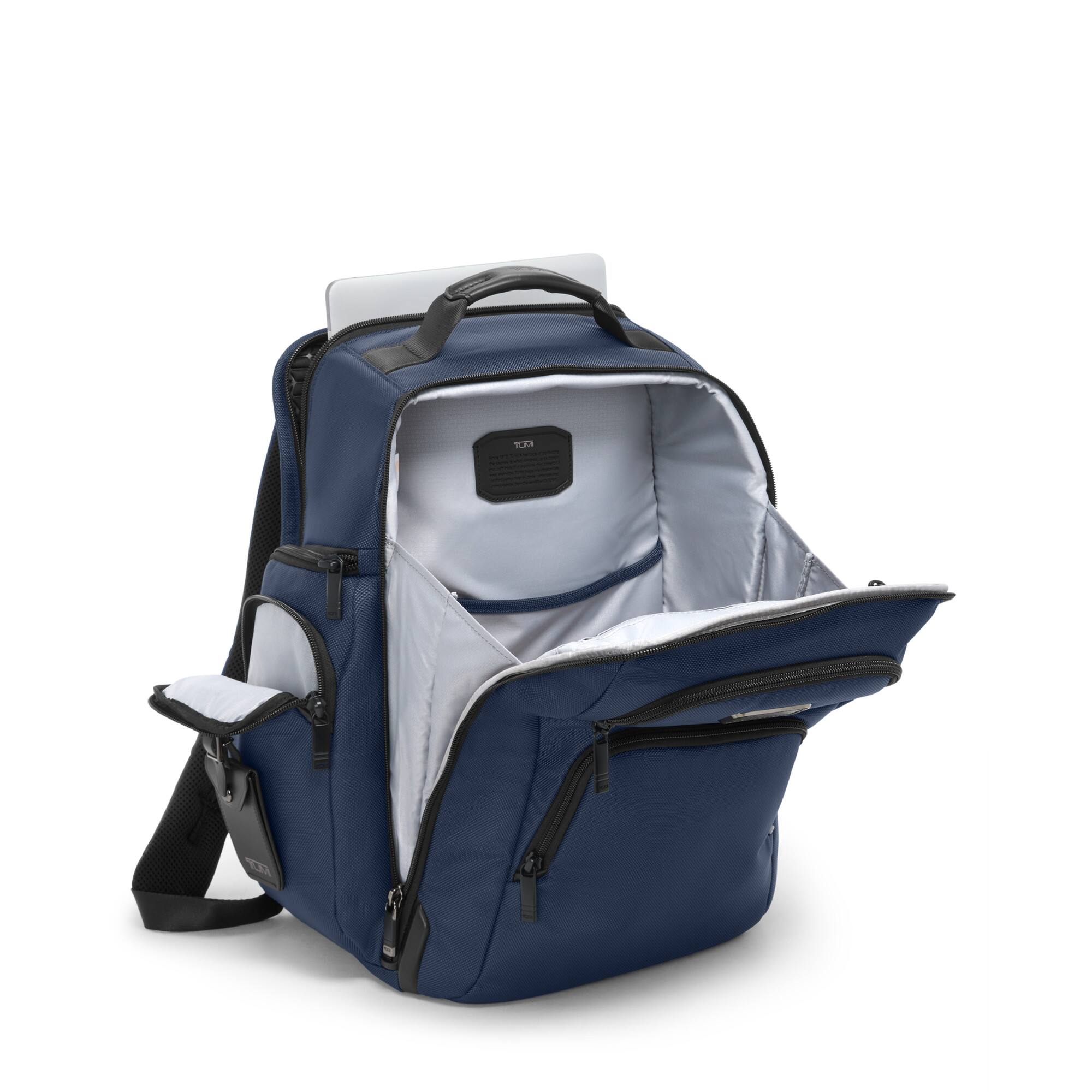 Angle. TUMI - Alpha Brief Pack Backpack - Navy.