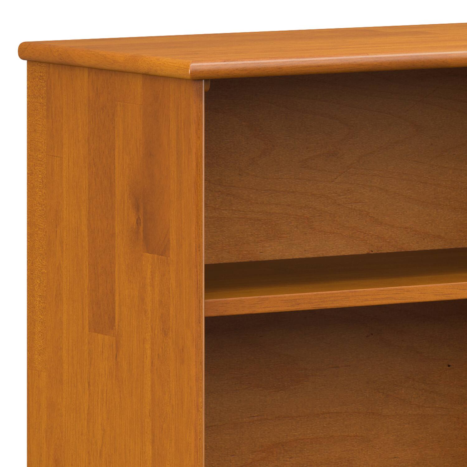 Alt View 1. Simpli Home - Draper SOLID HARDWOOD 30 inch x 64 inch Mid Century Modern Low Bookcase in Teak Brown - Teak Brown.