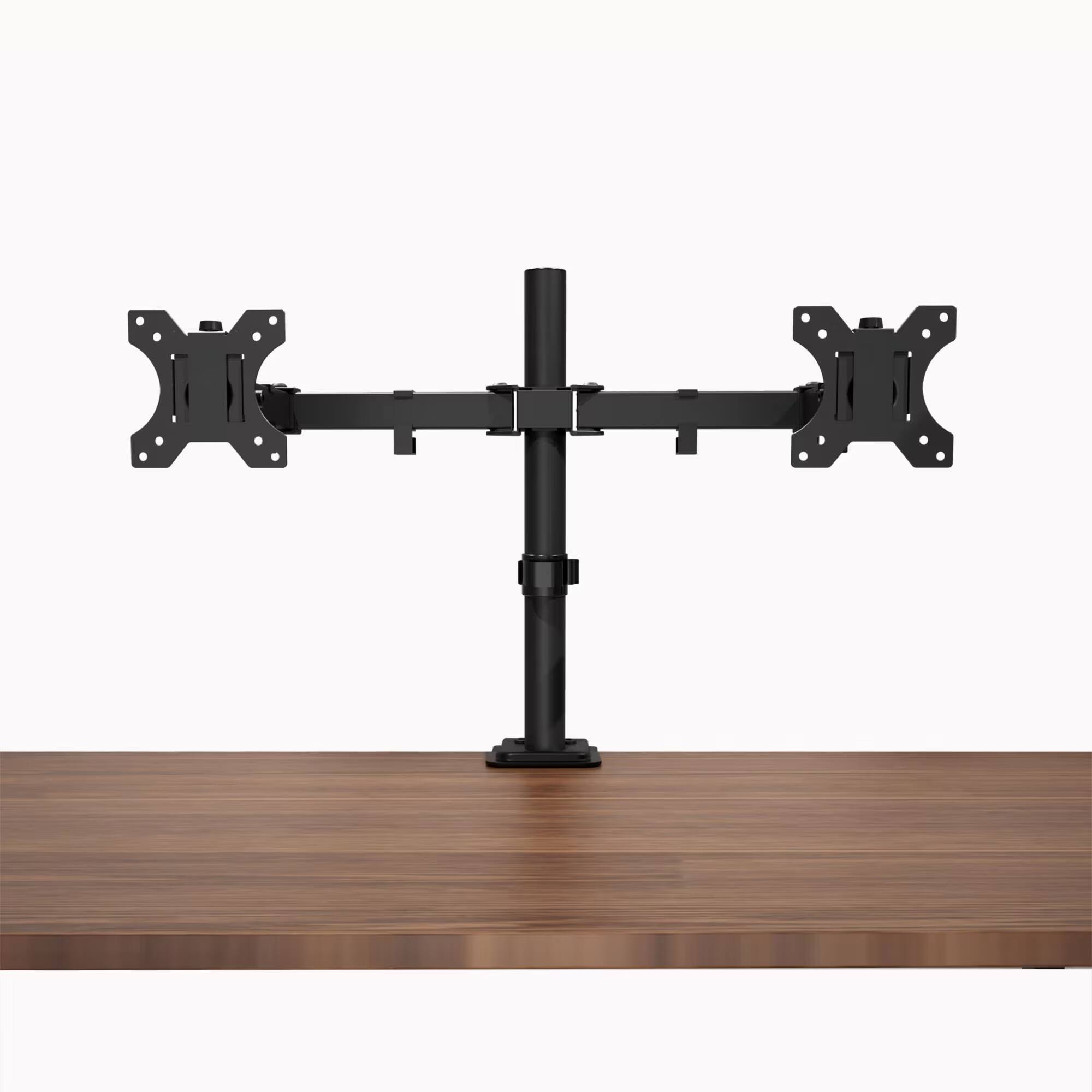 Left. CloudRest Pro - Dual Monitor Desk Mount Fully Adjustable Dual Monitor Arm for 2 Computer Screens up to 32 inch Heavy Duty Monitor Stand - Black.