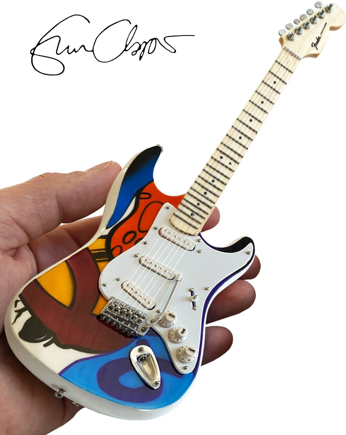 Axe Heaven - Eric Clapton - Eric Clapton Crash 2 Tribute Fender Strat Mini Guitar Replica - Collectibles