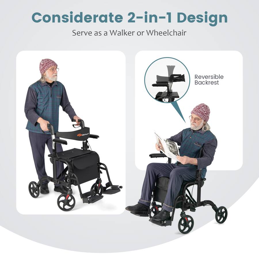 税込3850円だった練習用ブラックウィッグ 4体 4 Wheel Rollator McKesson Black Adjustable Height - McKesson