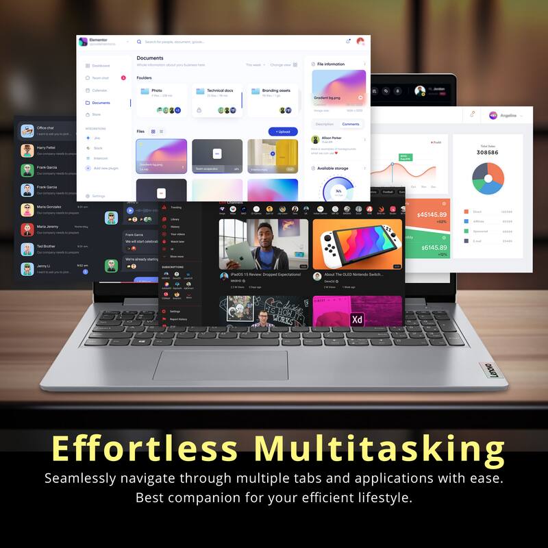 Effortless Multitasking  
Seamlessly navigate through multiple tabs and applications with ease.  
Best companion for your efficient lifestyle.