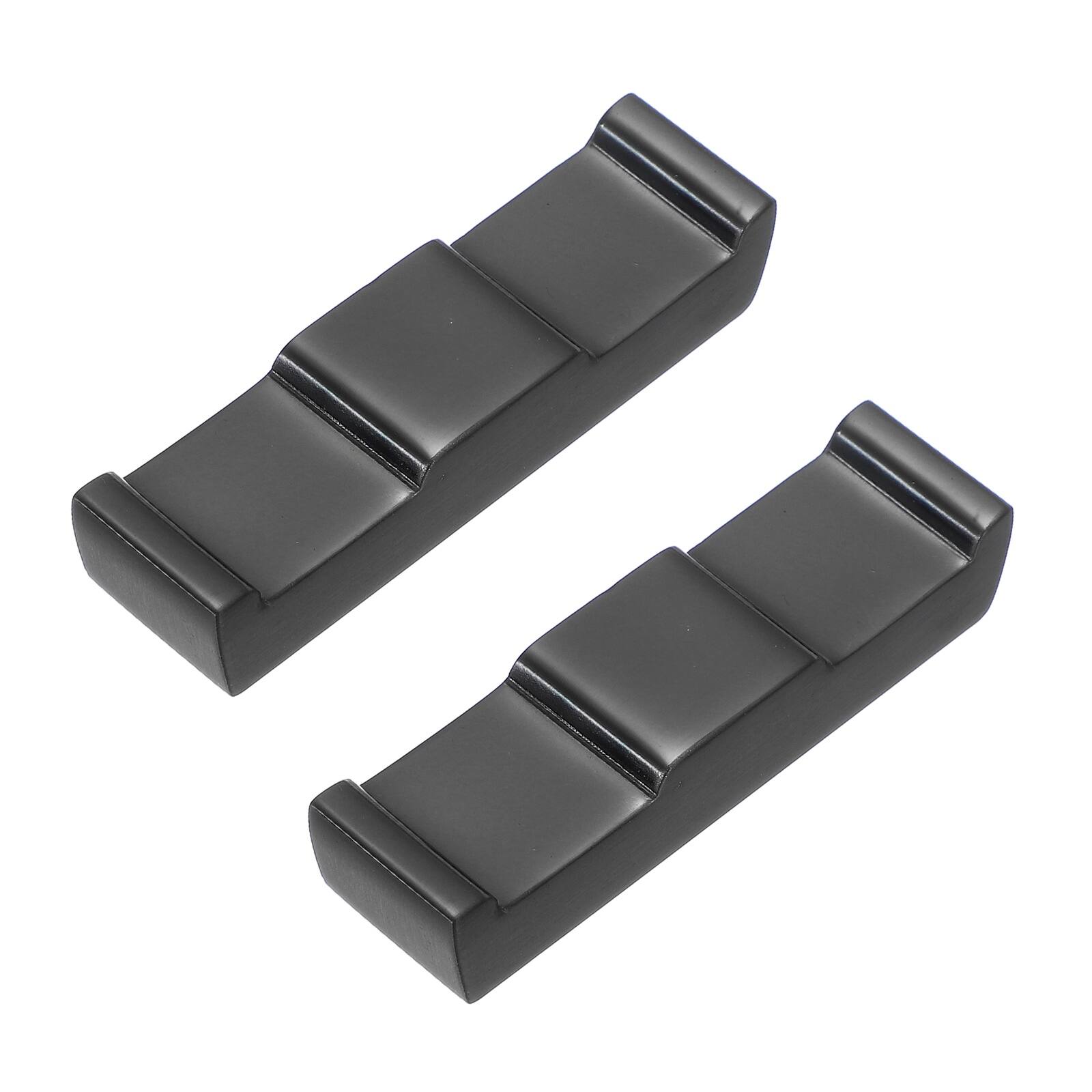 Front. Unique Bargains - 2pcs Stainless Steel Chopstick Rest 2.6x0.7x0.51 Inch Tableware Tool for Spoon Fork Teaspoon Dining - Black.