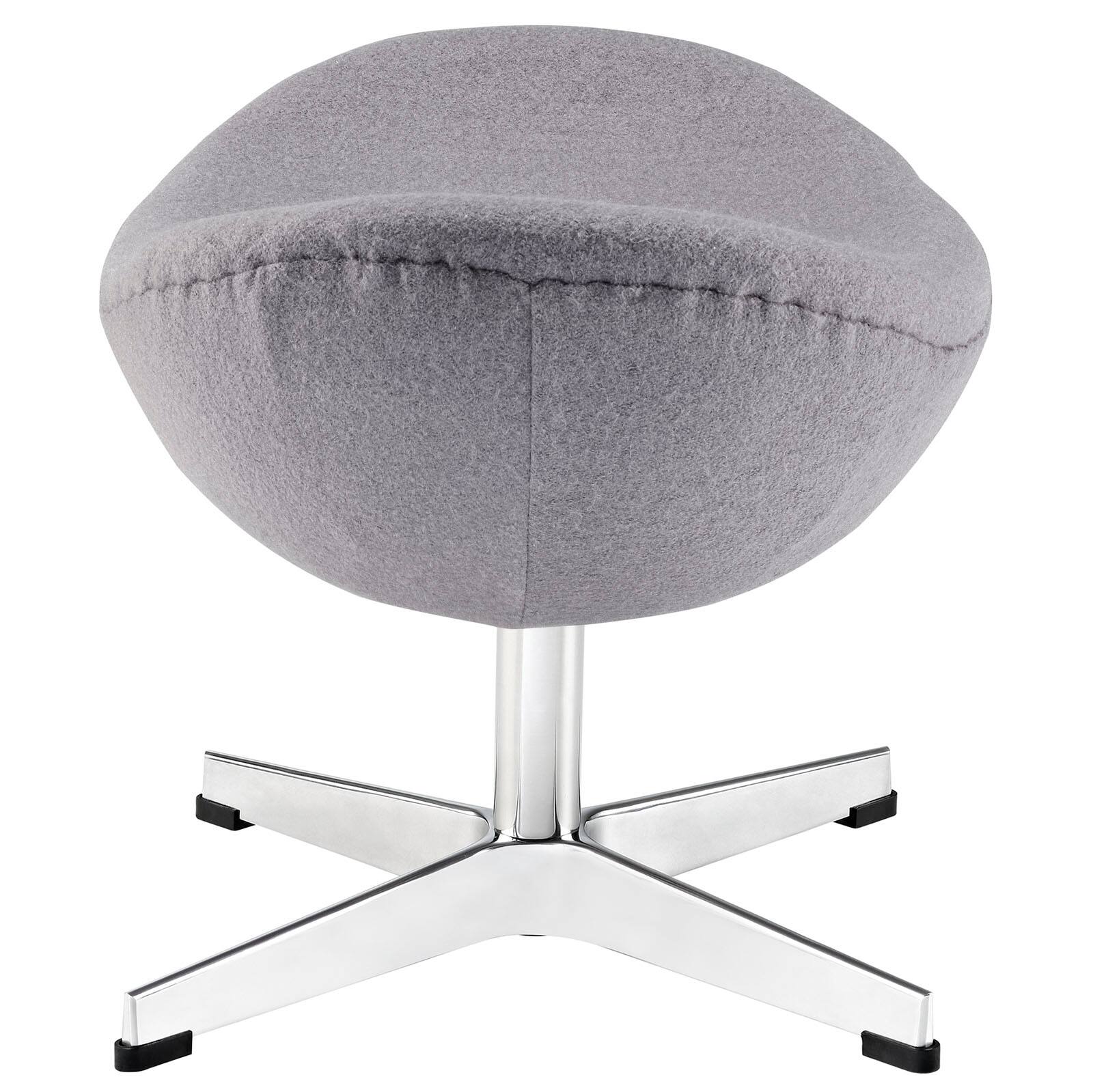 Left. Modway - Glove Wool Ottoman by Modway - EEI-265-DGR.