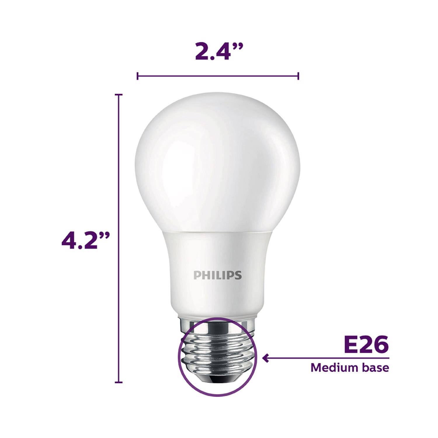 2.4" 4.2" PHILIPS E26 Medium base