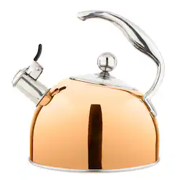Viking - 2.6 Quart Whistling Tea Kettle with 3-Ply Base - Rose Gold
