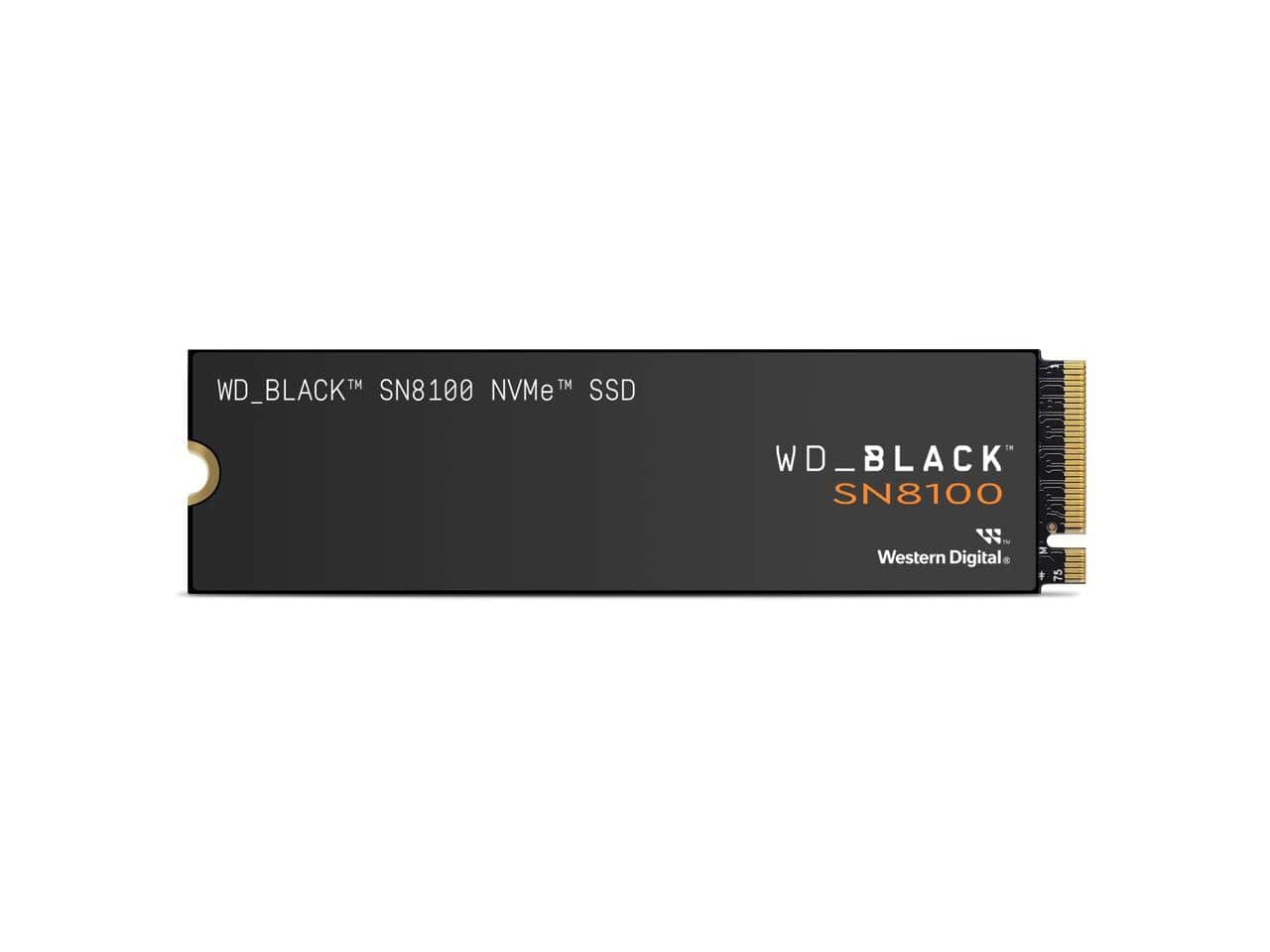 SanDisk - WD_BLACK 1TB SN8100 NVMe SSD - PCIe 5.0x4, M.2 2280, 14,900 MB/s, AI, Gaming, Video Editing