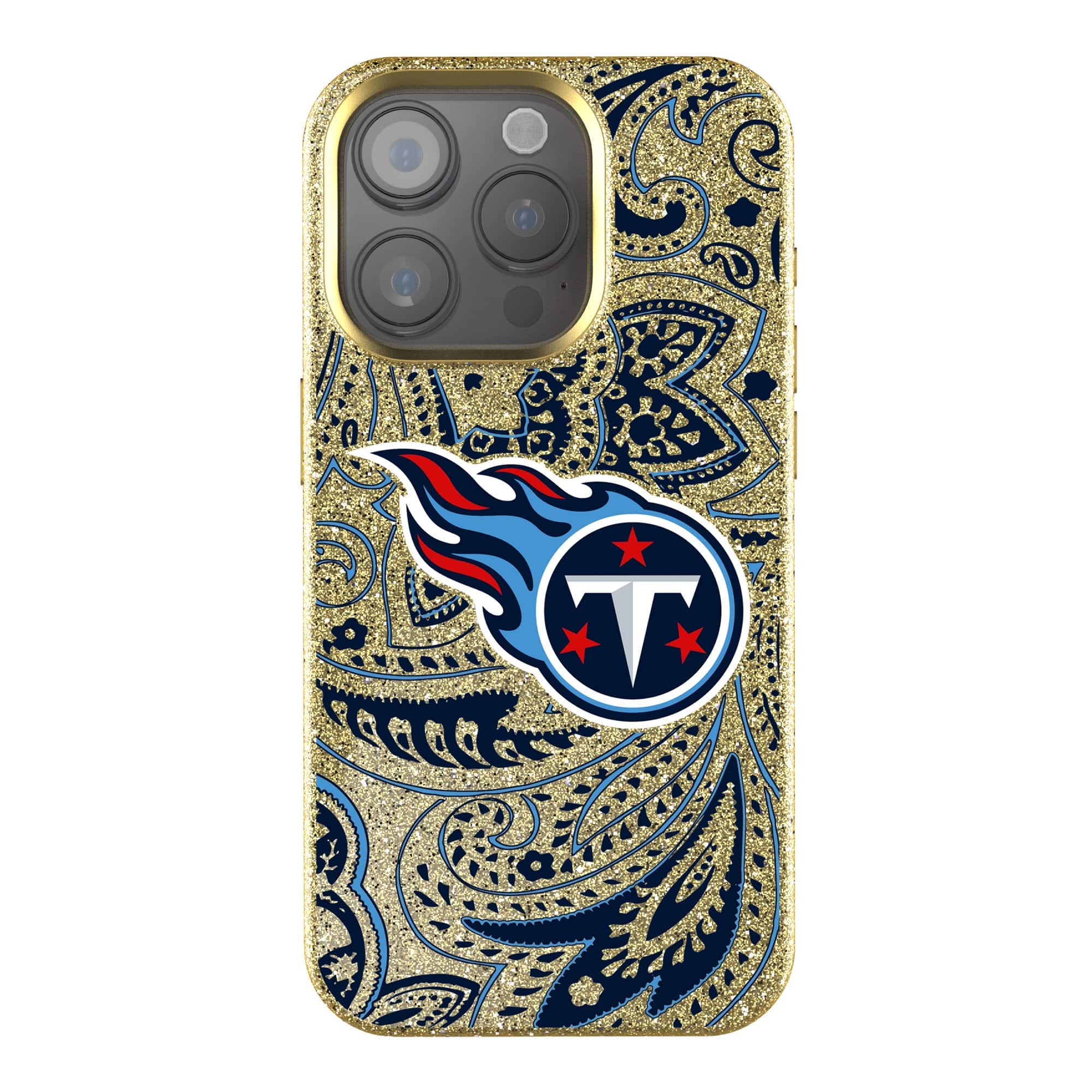Keyscaper - NFL - Tennessee Titans Paisley Bling iPhone Case - 14 Plus - Gold price history on PriceWatchPro