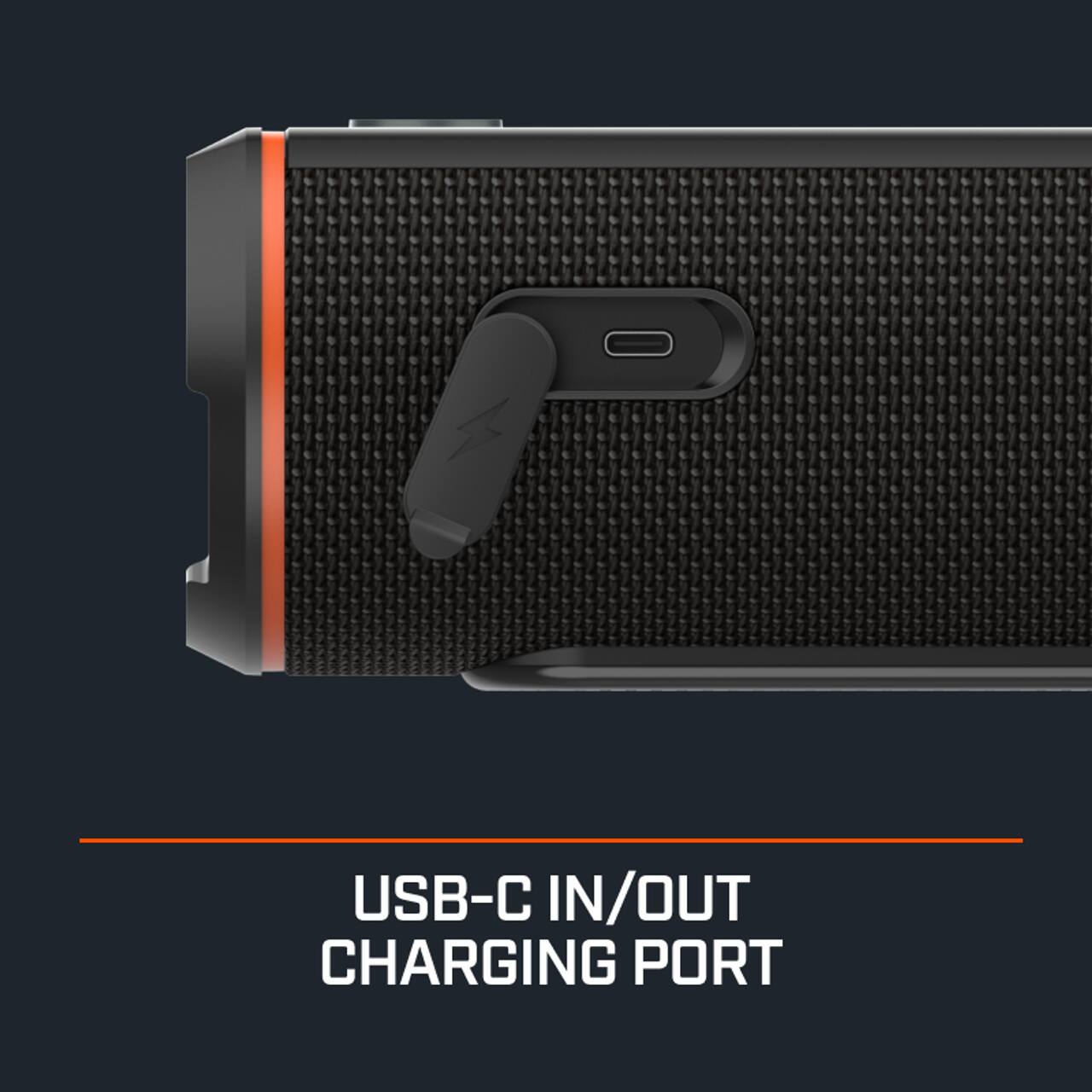 USB-C IN/OUT CHARGING PORT