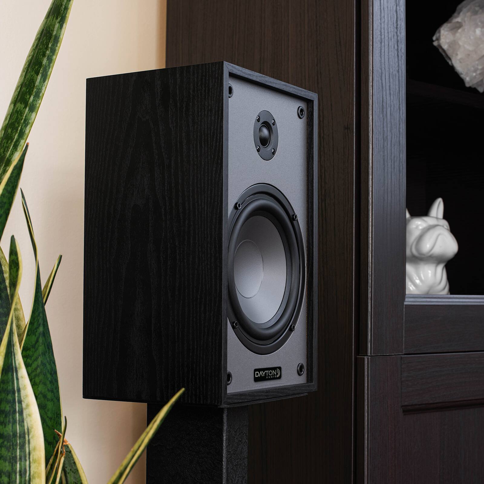 Alt View 3. Dayton Audio - Classic B65 Bookshelf Speaker Pair Black - Black.