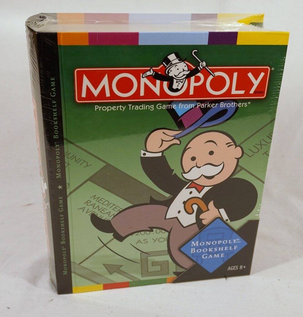 MONOPOLY  
Property Trading Game from Parker Brothers  

MONOPOLY BOOKSHELF GAME  

UNITY  
MEDITERRANEAN AVENUE  

MONOPOLY BOOKSHELF GAME  

AGES 8+  

$200 AS YOU GO