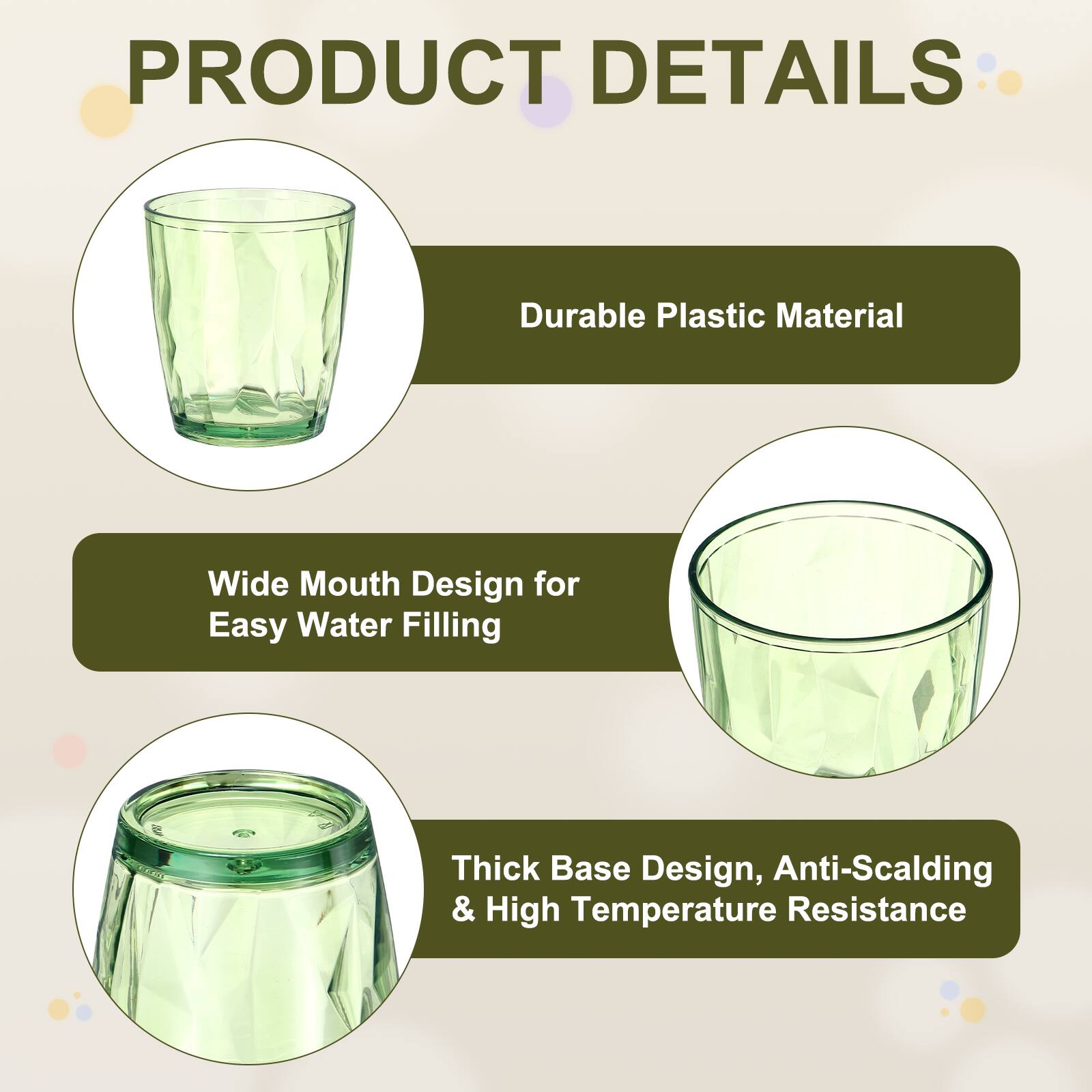 PRODUCT DETAILS

- Durable Plastic Material
- Wide Mouth Design for Easy Water Filling
- Thick Base Design, Anti-Scalding & High Temperature Resistance