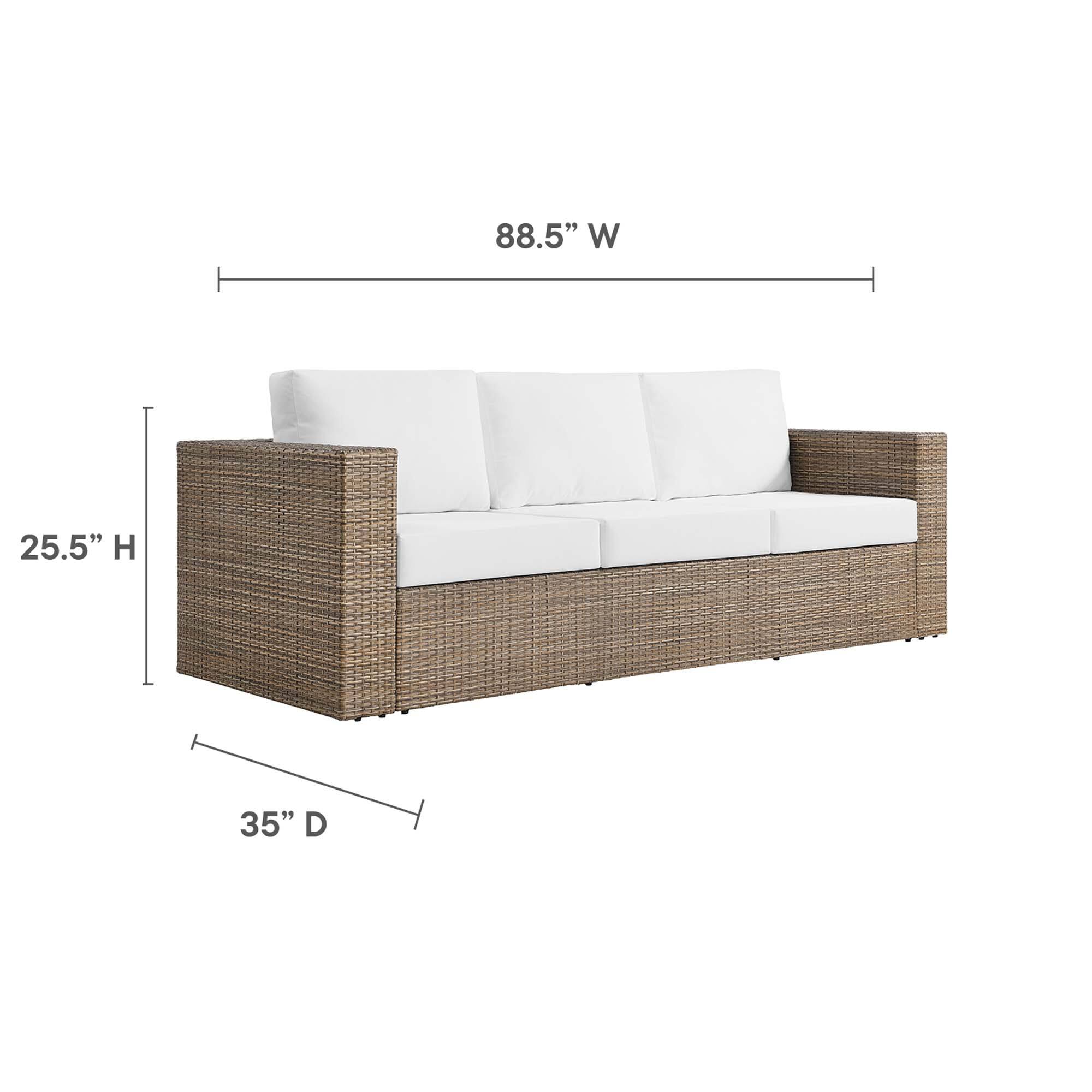 88.5" W x 25.5" H x 35" D