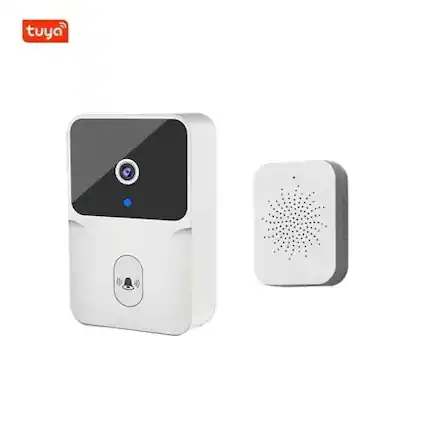 Front. Cluzine - Wireless Doorbell Tuya Smart Home Security WiFi Video Doorbell with Camera & Audio Intercom.