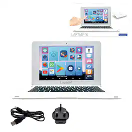 Lexibook - LapTab 10 Android Laptop with Touch Screen & Educational Apps