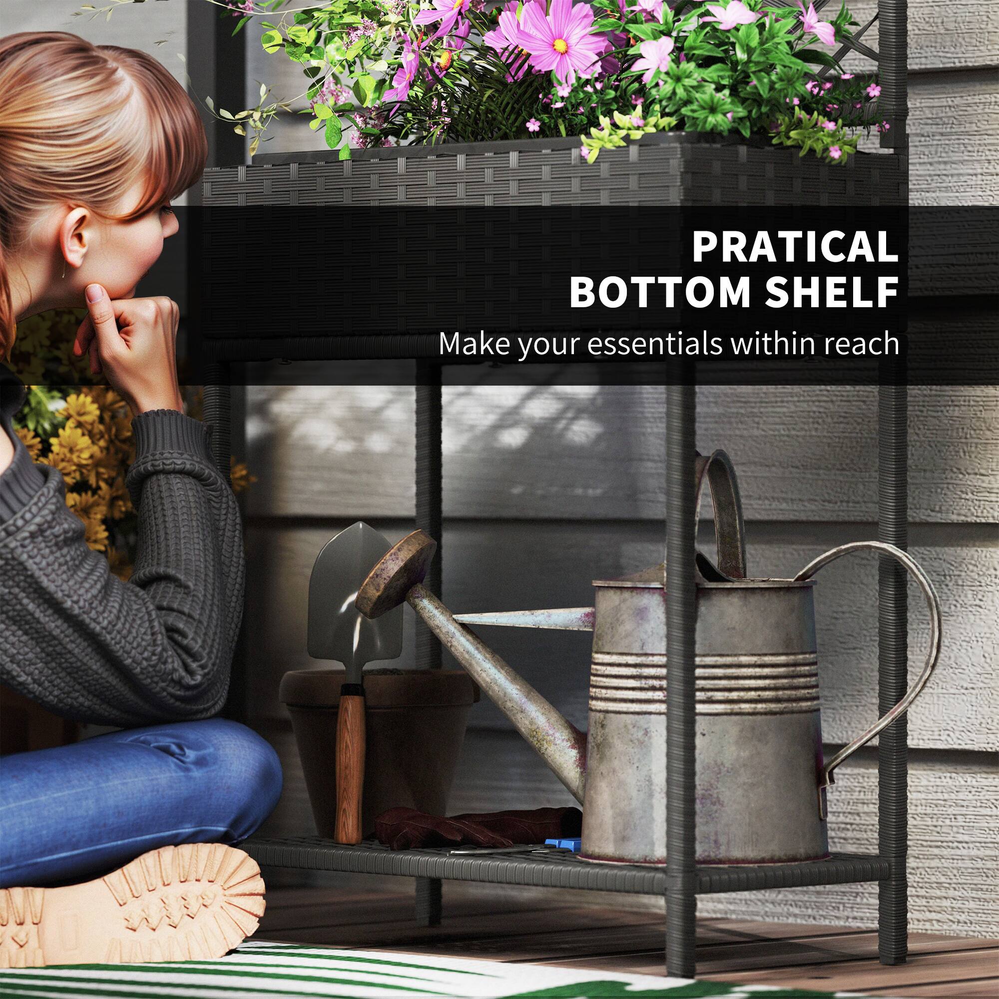 PRACTICAL BOTTOM SHELF Make your essentials within reach