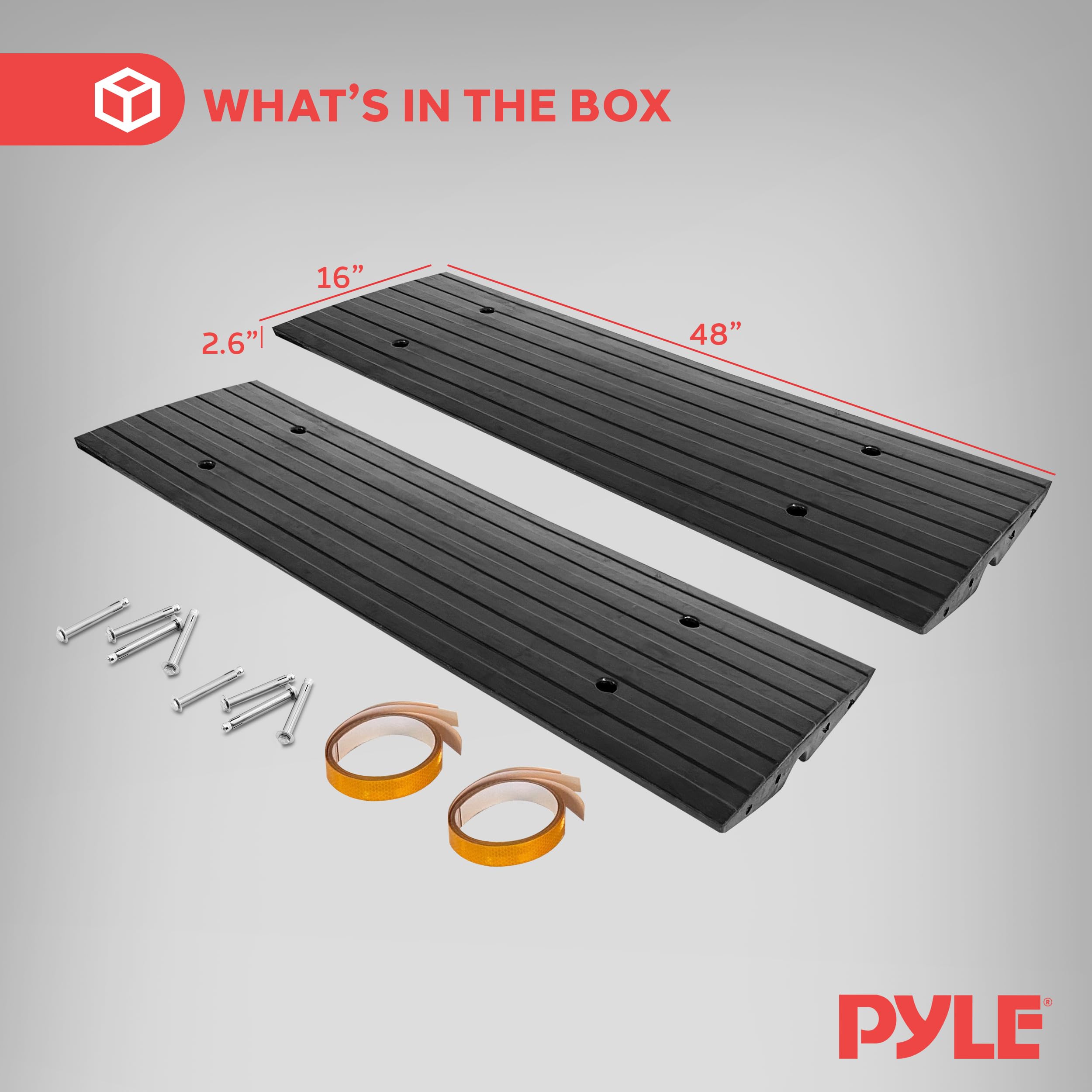 WHAT'S IN THE BOX

16" 2.6" 48" 1 00 PYLE
