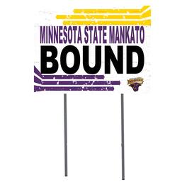 Jardine - Minnesota State Mavericks 18" x 24" Bound Yard Sign - White