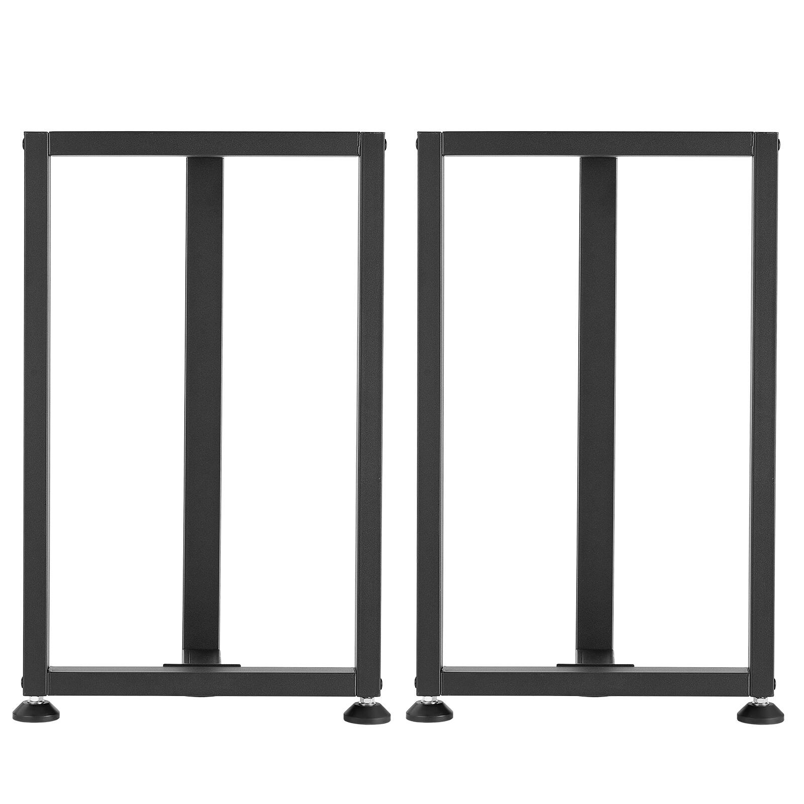 Alt View 5. VEVOR - Table Legs, 29.1" H x 17.7" W Square T Shape Steel Furniture Legs, Modular Design, Easy Assembly, 2204 lbs Max Load - Black.