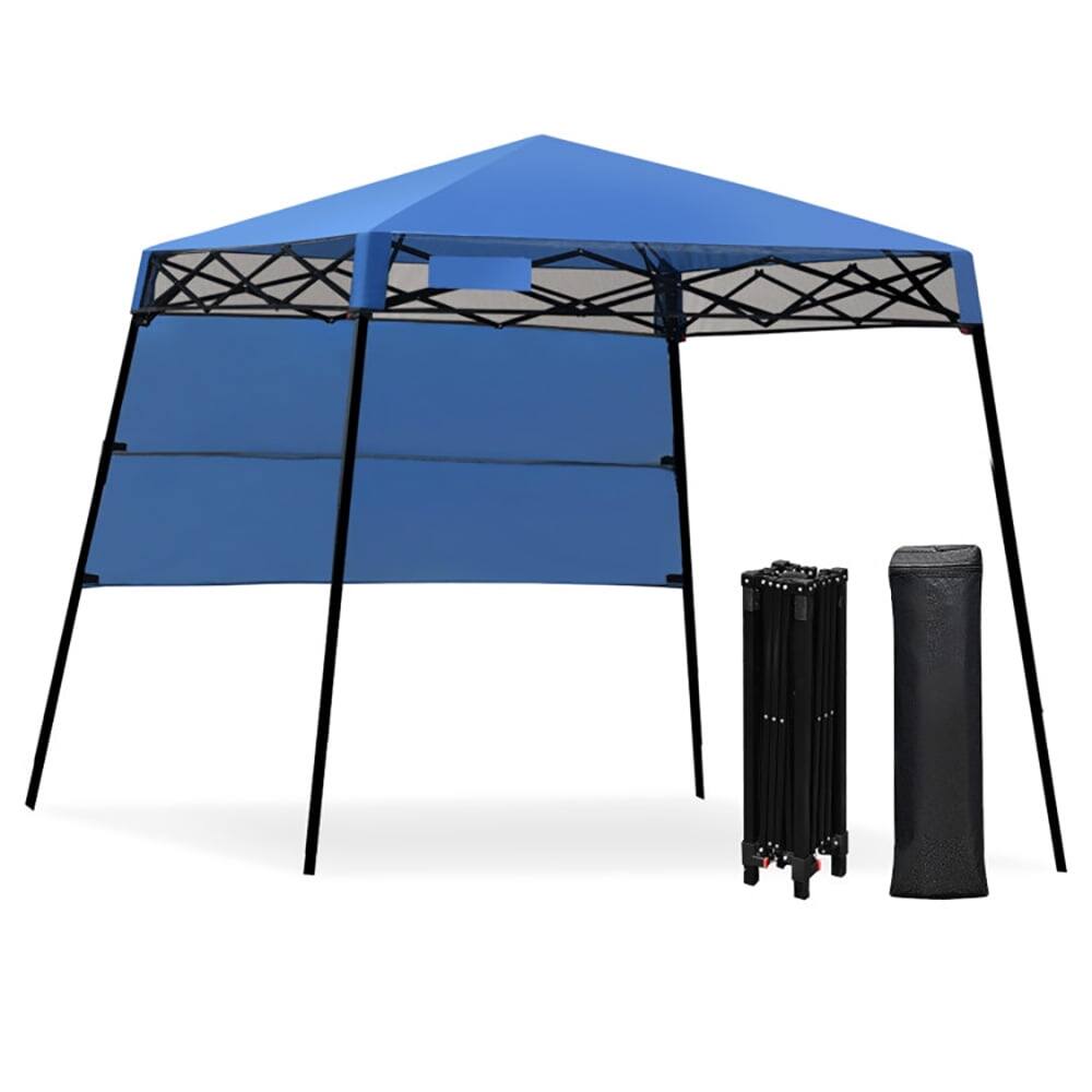 Front. Pefilos - 7 x 7 Feet Sland Adjustable Portable Canopy Tent with Backpack-Blue, Party Tent for Outside Party Waterproof Canopy Wedd - Blue.