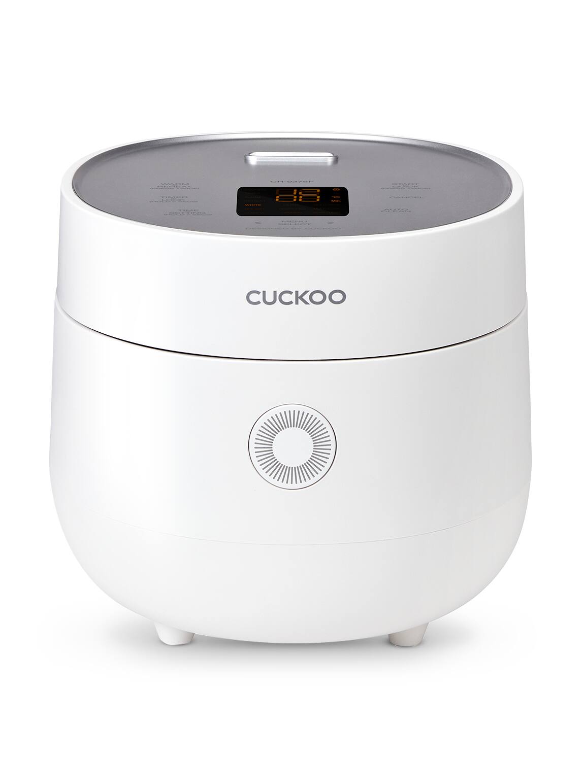 Cuckoo - Rice Cooker 6 Cups Cooked with Warmer, Nonstick Pot, and Fuzzy Logic Tech (CR-0375FW) - White