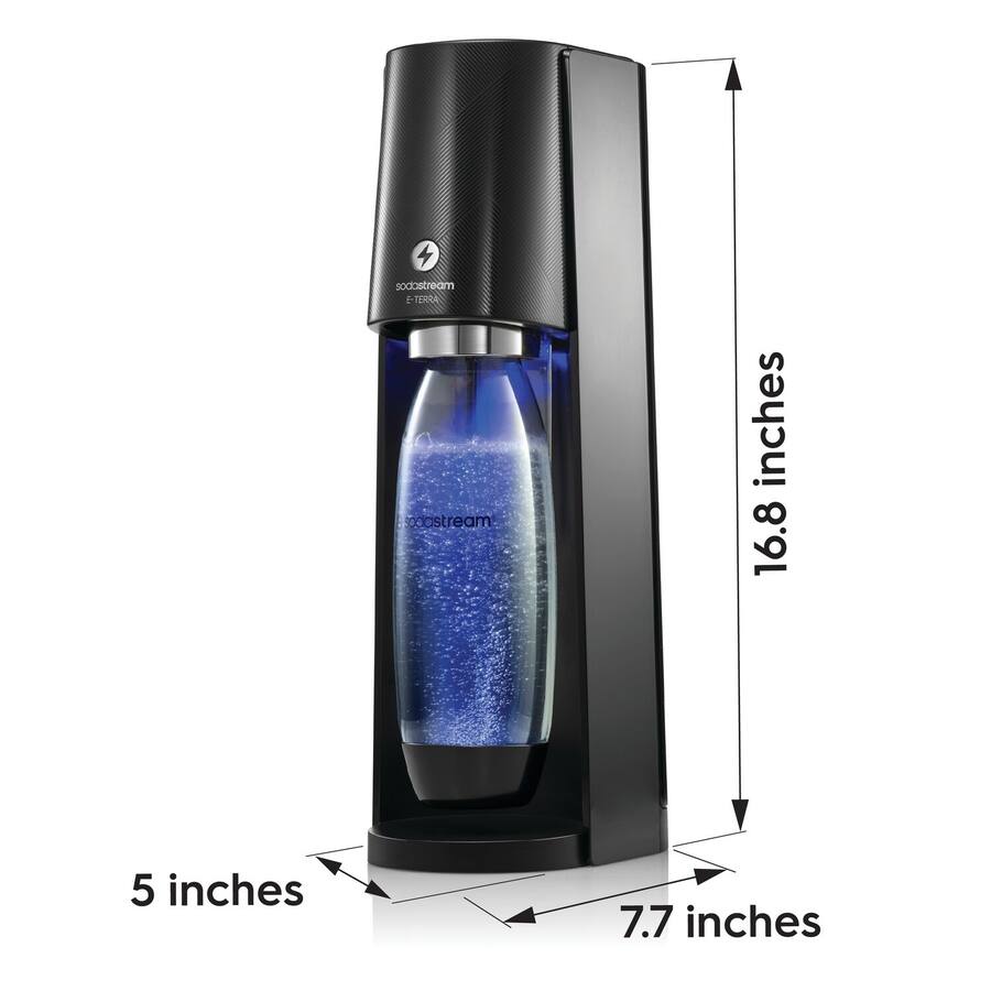 SodaStream E TERRA Sparkling Water Maker Black 1012911011 SodaStream E TERRA Sparkling Water Maker Black 1012911011