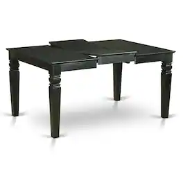 East West Furniture - WEAN5-BLK-C 5 Pc dinette Table set - Kitchen dinette Table and 4 Kitchen Dining Chairs - Black