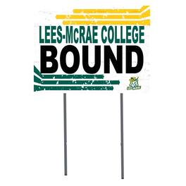 Jardine - Lees-McRae Bobcats 18" x 24" Bound Yard Sign - White