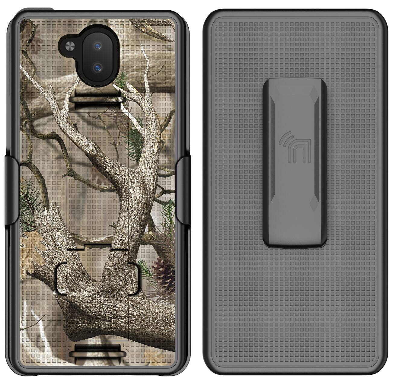 Alt View 9. Nakedcellphone - Case/Strap/Holster Clip Combo for Sonim XP10 (XP9900) - Camo.