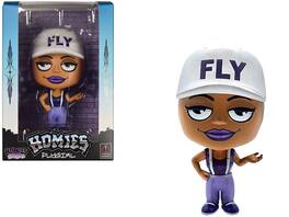 Flygirl 4.5" Figure "Homies Big Headz" Series 3 model by Homies - White, Purple, Brown