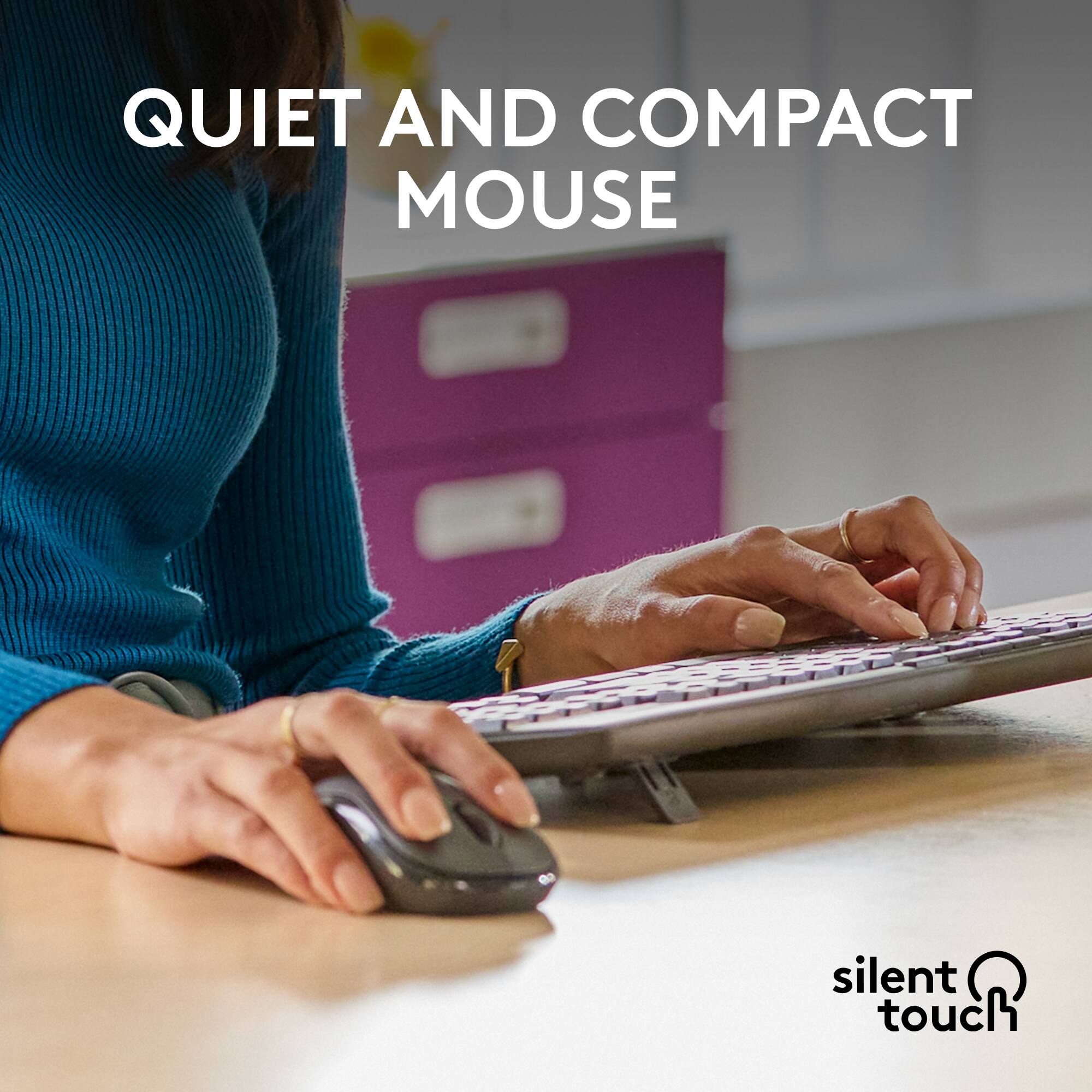 Quiet and compact mouse silent touch